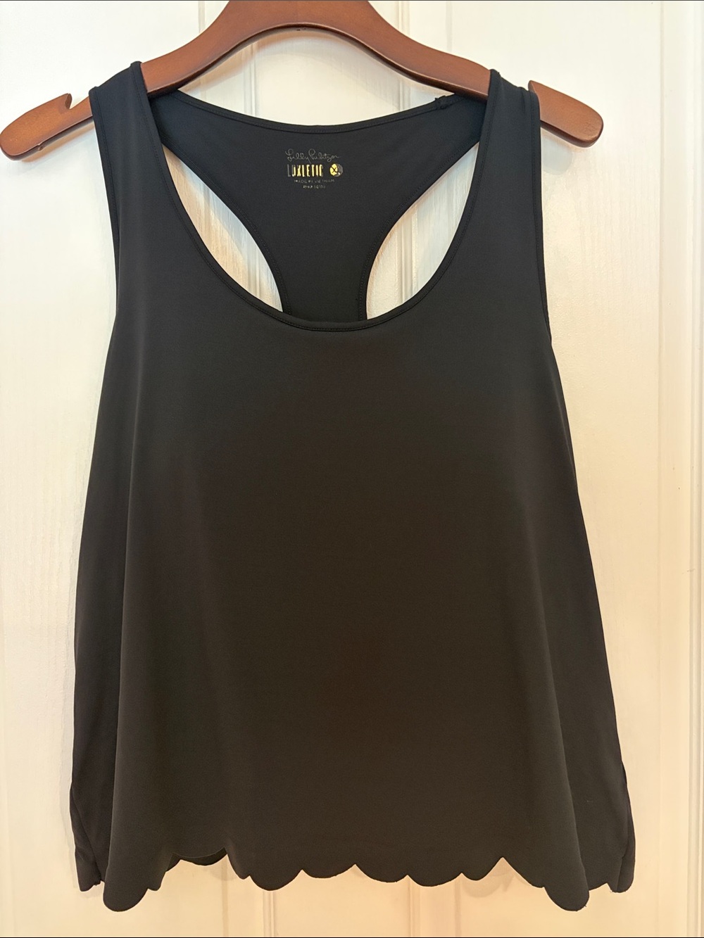 Lilly Pulitzer Claralee Scallop Bra T in Onyx size Women’s XL - Picture 2 of 7